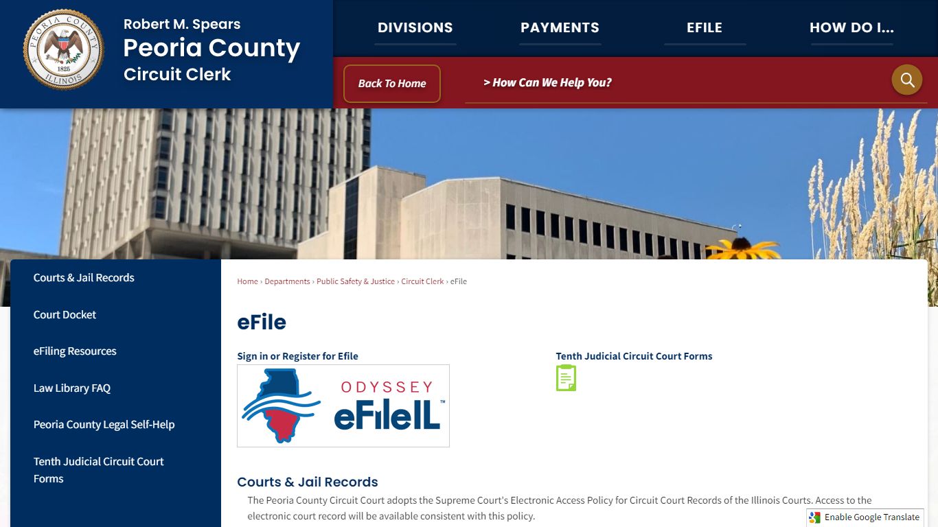 eFile | Peoria County, IL